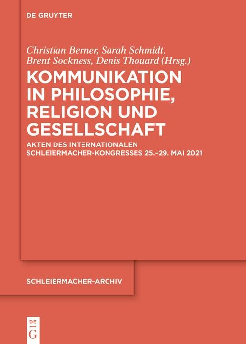 Produktbild: Kommunikation in Philosophie, Religion und Gesellschaft
