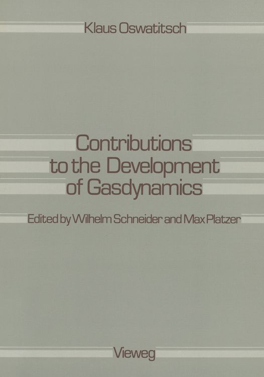 Produktbild: Contributions to the Development of Gasdynamics