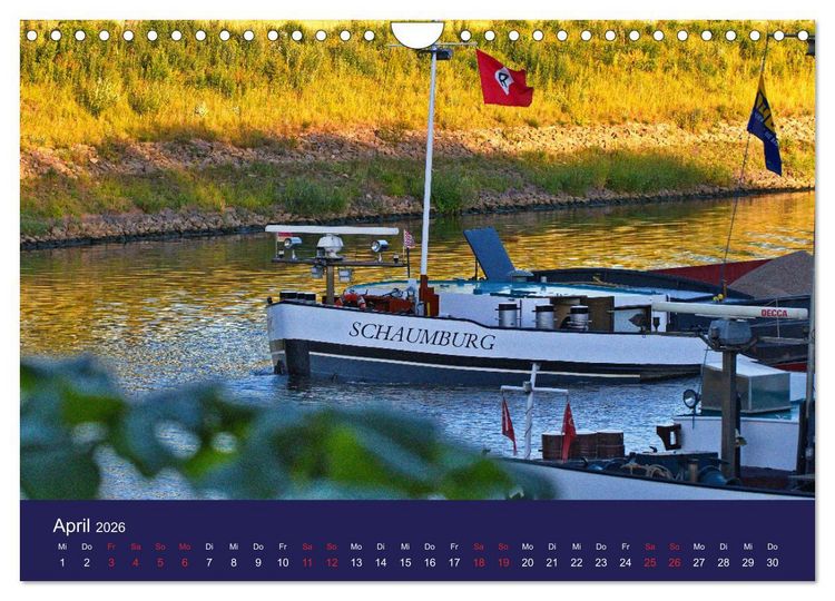Produktbild: Binnenschiffe im Norden (Wandkalender 2026 DIN A4 quer), CALVENDO Monatskalender
