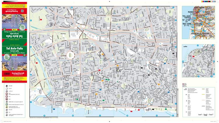 Produktbild: freytag & berndt Innenstadtplan Tel Aviv-Yafo 1:9 400