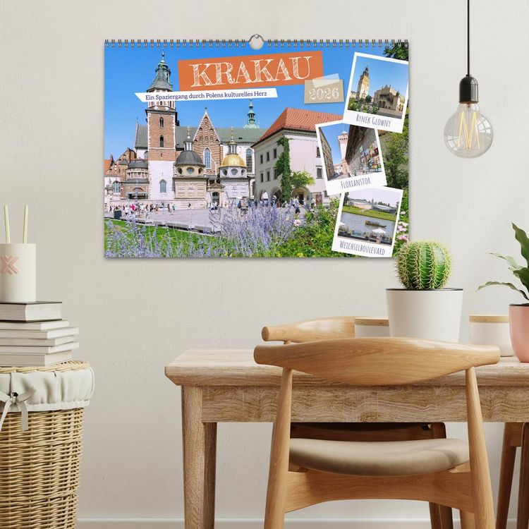 Produktbild: Krakau. Ein Spaziergang durch Polens kulturelles Herz (Wandkalender 2026 DIN A3 quer), CALVENDO Monatskalender