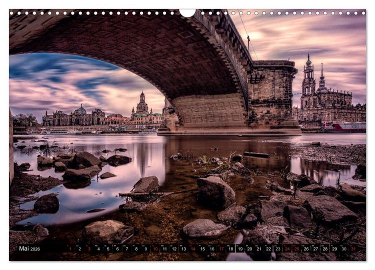 Produktbild: Barockperle Dresden (Wandkalender 2026 DIN A3 quer), CALVENDO Monatskalender