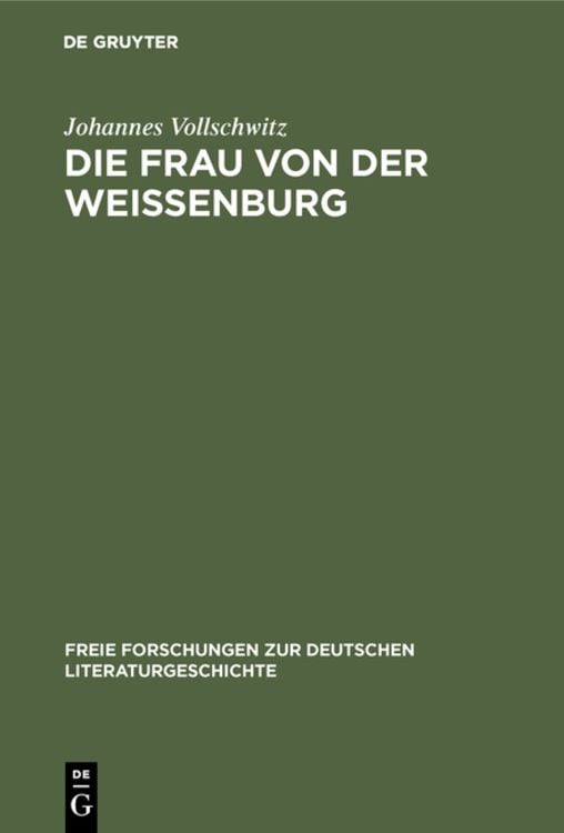 Produktbild: Die Frau von der Wei&szlig;enburg