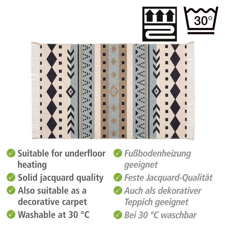 Produktbild: Badematte Mod. Bere, aus zertifizierter, recycelter Baumwolle