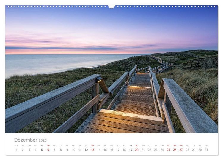 Produktbild: Sylter Lichtstimmungen (Wandkalender 2026 DIN A2 quer), CALVENDO Monatskalender