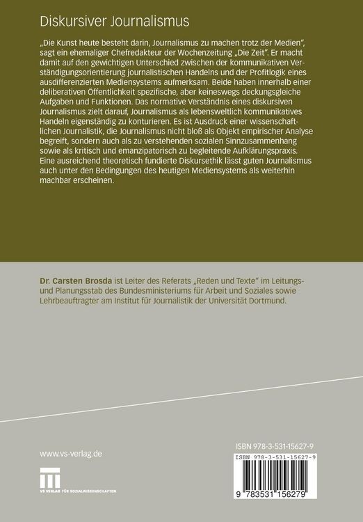 Produktbild: Diskursiver Journalismus
