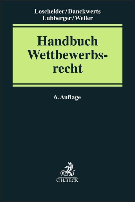Produktbild: Handbuch Wettbewerbsrecht