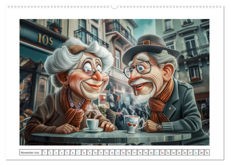 Produktbild: Alt, aber nicht leise (Wandkalender 2026 DIN A2 quer), CALVENDO Monatskalender