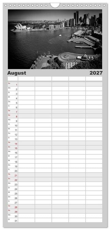 Produktbild: Familienplaner 2027 - AUSTRALIEN Impressionen von Sydney bis Adelaide mit 5 Spalten (Wandkalender, 21 x 45 cm) CALVENDO