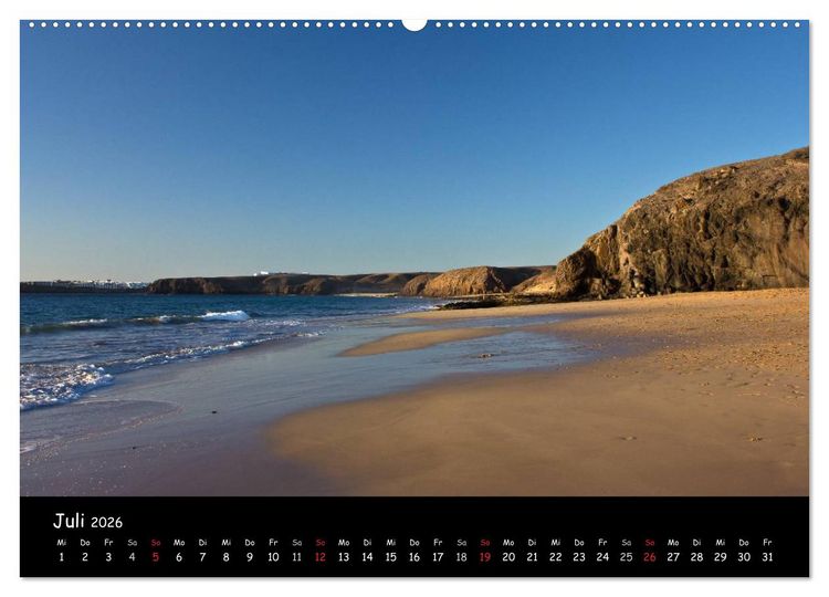 Produktbild: Lanzarote - Insel der Vulkane (Wandkalender 2026 DIN A2 quer), CALVENDO Monatskalender