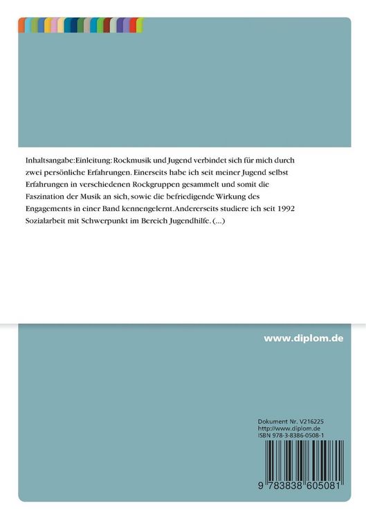 Produktbild: Jugend und Rockmusik