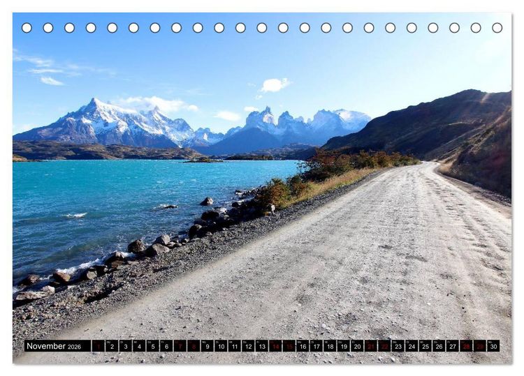 Produktbild: Patagonien - Parques Torres del Paine und Los Glaciares (Tischkalender 2026 DIN A5 quer), CALVENDO Monatskalender