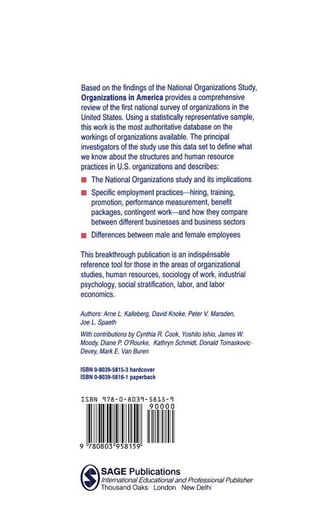 Produktbild: Organizations in America