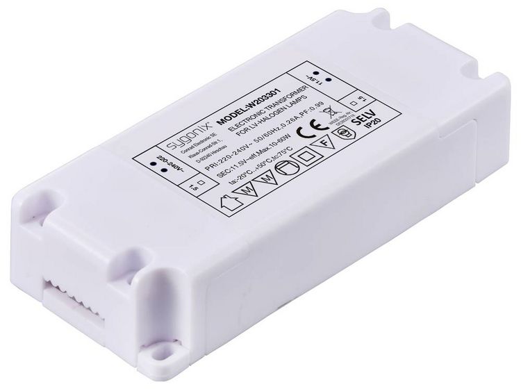 Produktbild: Sygonix SY-6313016 Halogen Transformator 11.5 V/AC 10 - 60W