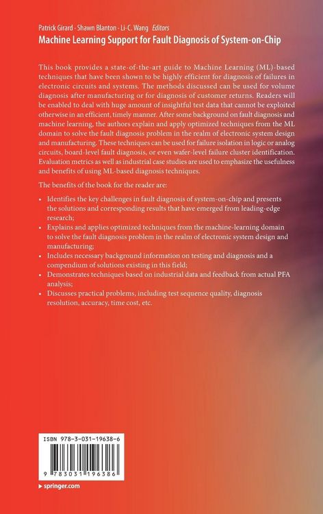Produktbild: Machine Learning Support for Fault Diagnosis of System-on-Chip