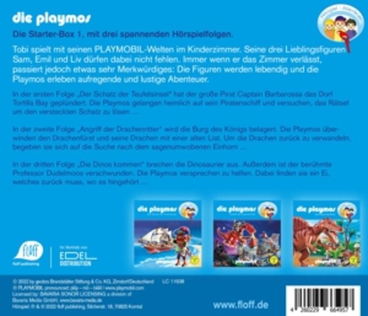 Produktbild: Die Playmos - Das Original Playmobil H&ouml;rspiel: Starter-Box 1