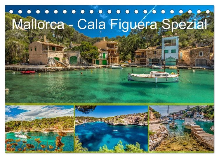 Produktbild: Mallorca - Cala Figuera Spezial (Tischkalender 2026 DIN A5 quer), CALVENDO Monatskalender