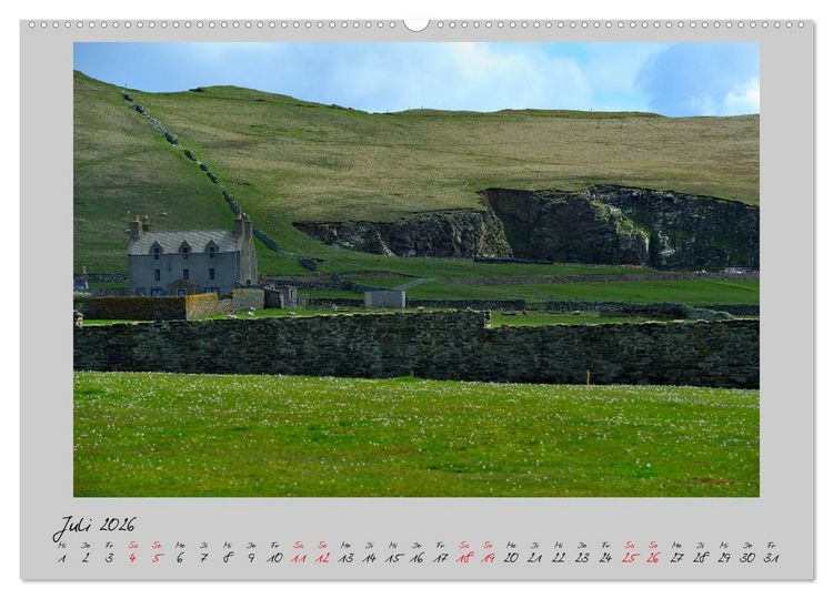 Produktbild: F&auml;r&ouml;er, Shetland, Orkney - Inseln im Nordatlantik (hochwertiger Premium Wandkalender 2026 DIN A2 quer), Kunstdruck in Hochglanz