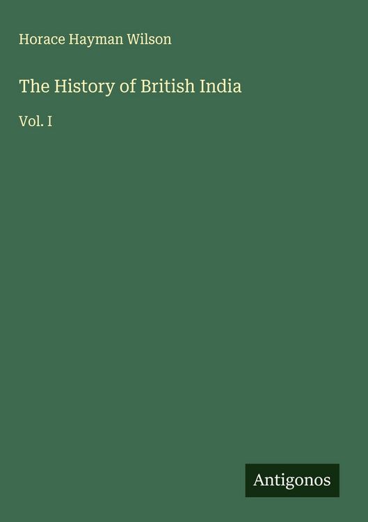 Produktbild: The History of British India