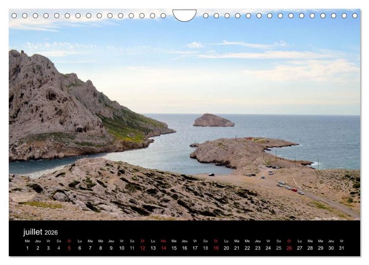 Produktbild: MARSEILLE (Calendrier mural 2026 DIN A4 vertical), CALVENDO calendrier mensuel