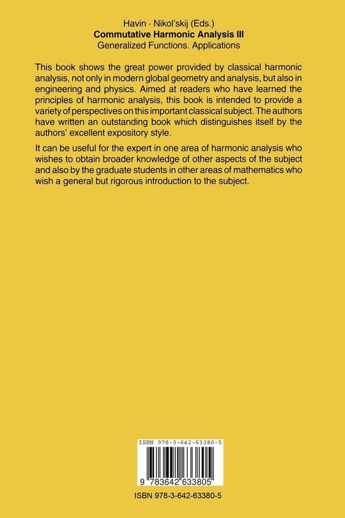 Produktbild: Commutative Harmonic Analysis III