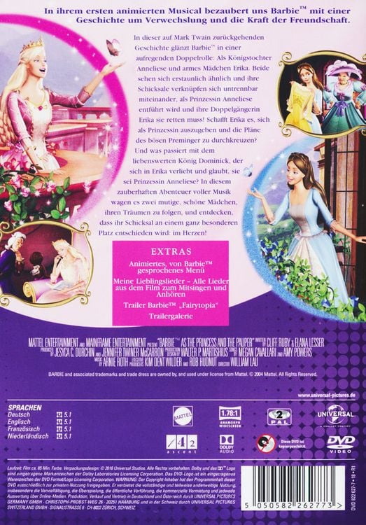 Produktbild: Barbie - Die Prinzessin und das Dorfm&auml;dchen