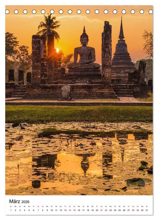 Produktbild: Buddhas im Gl&uuml;ck (Tischkalender 2026 DIN A5 hoch), CALVENDO Monatskalender