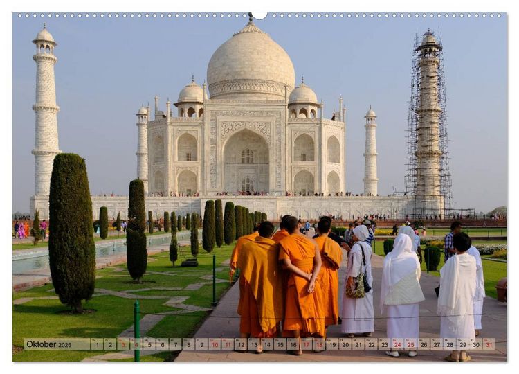 Produktbild: Eine Reise durch Rajasthan (hochwertiger Premium Wandkalender 2026 DIN A2 quer), Kunstdruck in Hochglanz