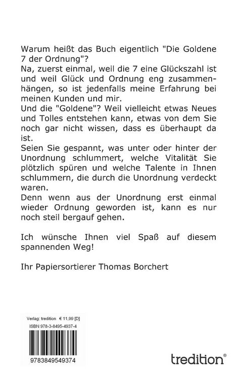Produktbild: Die Goldene 7 der Ordnung - Das Lesebuch