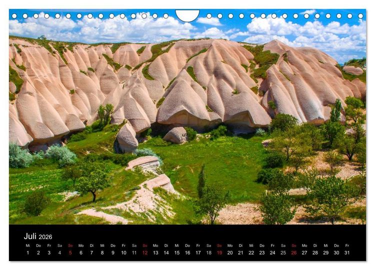 Produktbild: T&uuml;rkei - fantastisches Kappadokien (Wandkalender 2026 DIN A4 quer), CALVENDO Monatskalender
