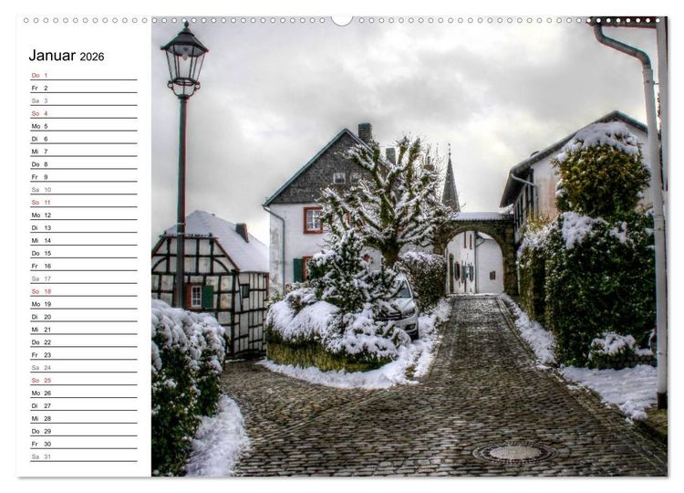 Produktbild: Die sch&ouml;nsten Orte der Eifel (Wandkalender 2026 DIN A2 quer), CALVENDO Monatskalender