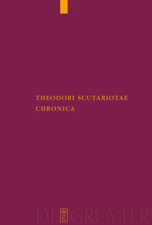 Produktbild: Theodori Scutariotae Chronica