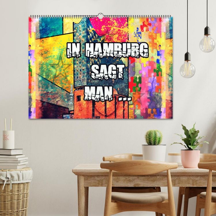 Produktbild: In Hamburg sagt man ... (Wandkalender 2026 DIN A2 quer), CALVENDO Monatskalender