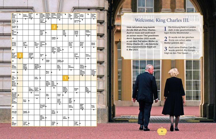 Produktbild: Die Royals R&auml;tselbuch. R&auml;tsel-Reise ins britische K&ouml;nigshaus