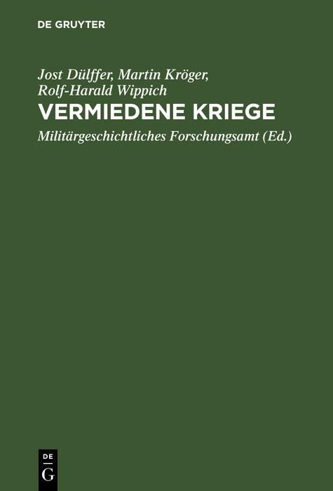 Produktbild: Vermiedene Kriege
