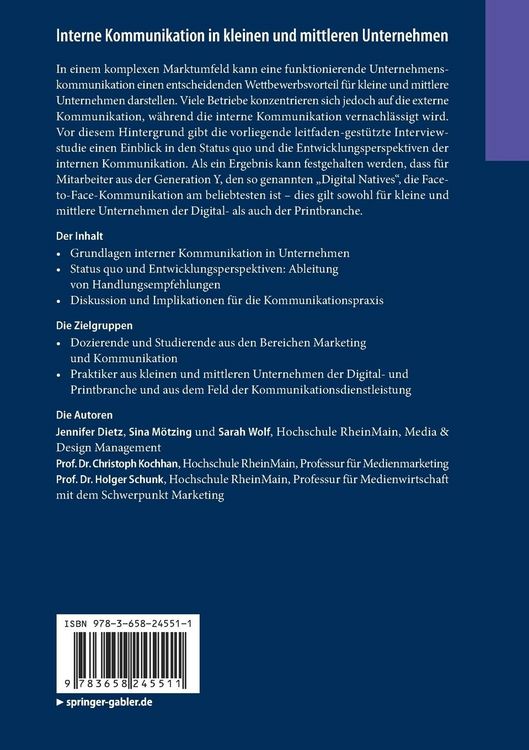 Produktbild: Interne Kommunikation in kleinen und mittleren Unternehmen