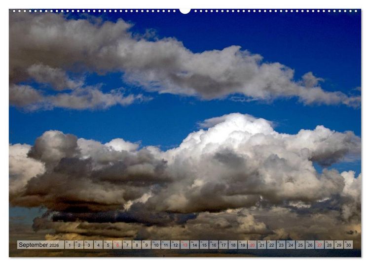Produktbild: Wolken - Die Gesichter des Himmels (hochwertiger Premium Wandkalender 2026 DIN A2 quer), Kunstdruck in Hochglanz