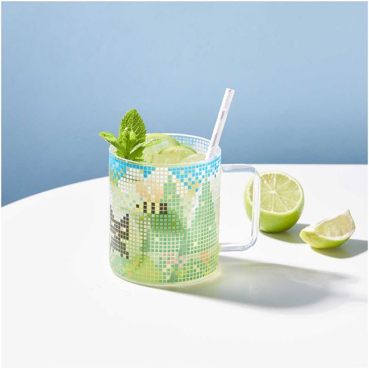 Produktbild: Glas Tasse Landschaft, &Oslash; 8,5cm, H 9,5cm