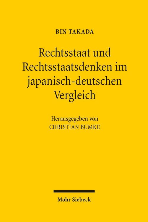 Produktbild: Rechtsstaat und Rechtsstaatsdenken im japanisch-deutschen Vergleich