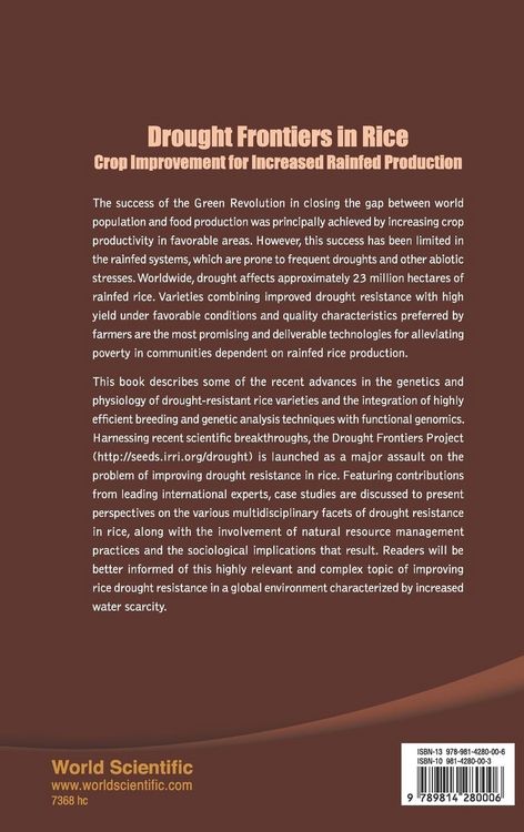 Produktbild: Drought Frontiers in Rice