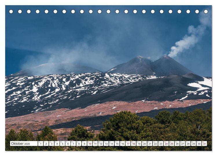 Produktbild: &Auml;tna - Europas h&ouml;chster Vulkan (Tischkalender 2026 DIN A5 quer), CALVENDO Monatskalender