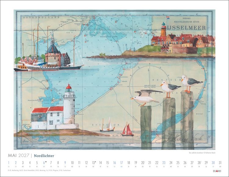 Produktbild: Nordlichter - See(h)karten Kalender 2027