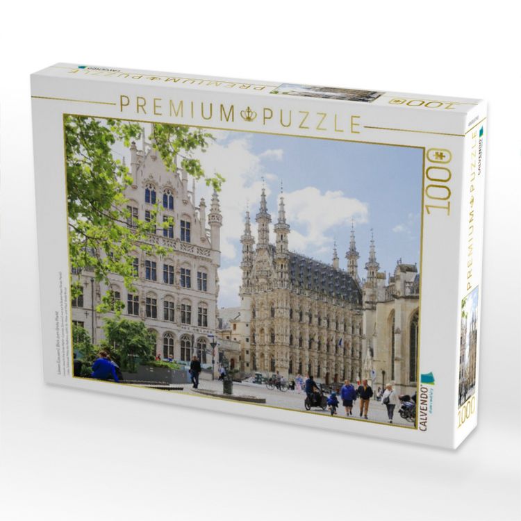 Produktbild: CALVENDO Puzzle L&ouml;wen (Leuven), Blick zum Grote Markt | 1000 Teile Lege-Gr&ouml;&szlig;e 64x48cm Foto-Puzzle f&uuml;r gl&uuml;ckliche Stunden