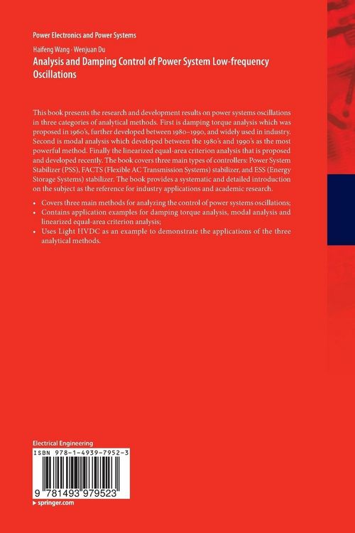 Produktbild: Analysis and Damping Control of Power System Low-frequency Oscillations