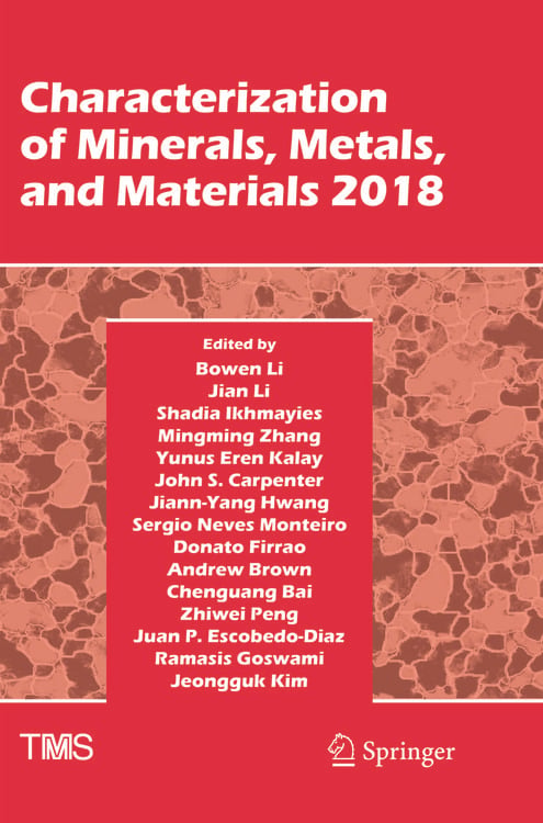Produktbild: Characterization of Minerals, Metals, and Materials 2018