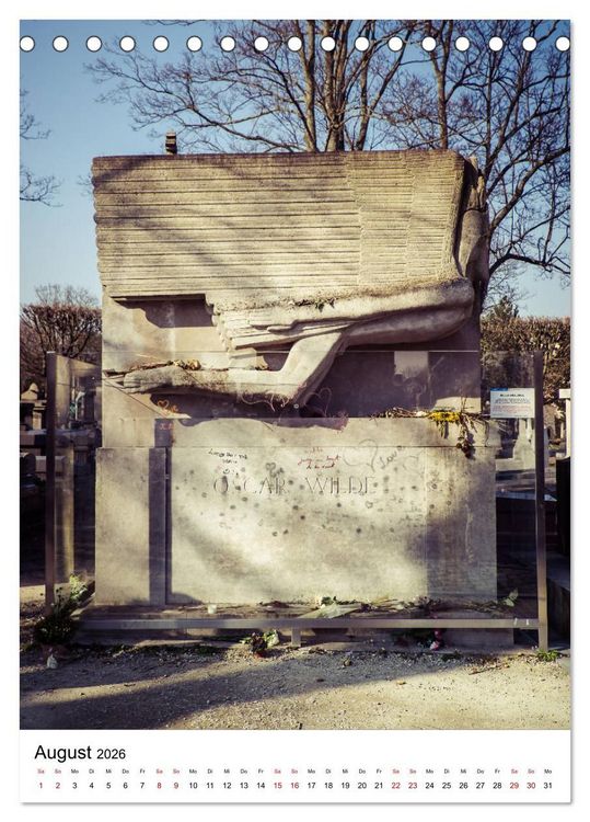 Produktbild: Le Cimeti&egrave;re du P&egrave;re-Lachaise in Paris (Tischkalender 2026 DIN A5 hoch), CALVENDO Monatskalender