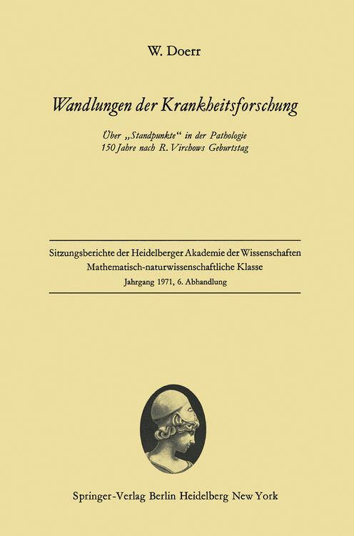 Produktbild: Wandlungen der Krankheitsforschung