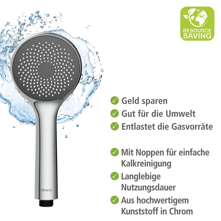 Produktbild: Duschkopf Watersaving &Oslash; 9,6 cm, mit Wasserspar-System