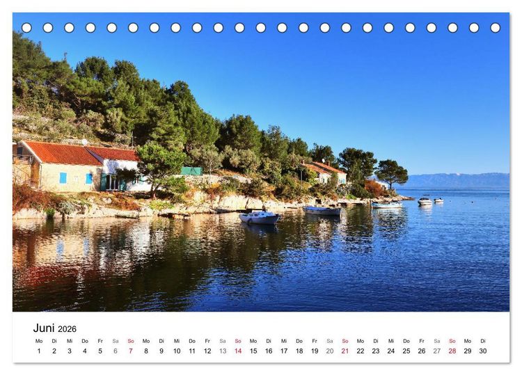 Produktbild: Kroatiens Inselzauber, Losinj (Tischkalender 2026 DIN A5 quer), CALVENDO Monatskalender