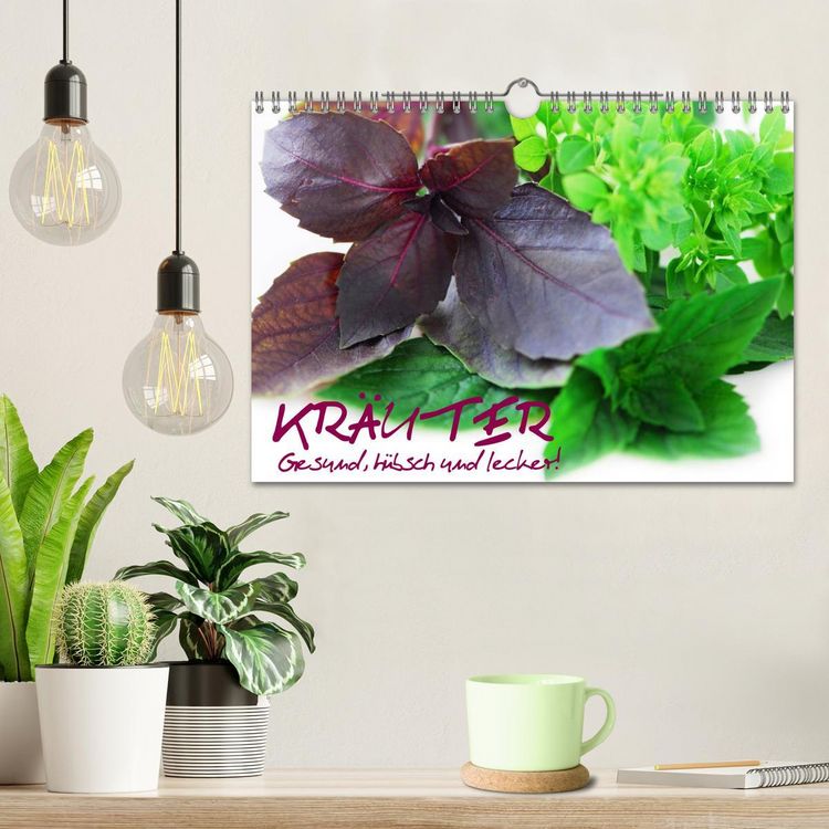Produktbild: Kr&auml;uter - Gesund, h&uuml;bsch und lecker (Wandkalender 2026 DIN A4 quer), CALVENDO Monatskalender